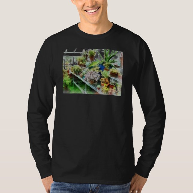 Greenhouse With Cactus T-Shirt (Front)