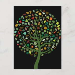 Greenie cute tree environmental postcard