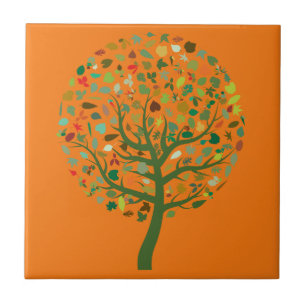 Greenie cute tree environmental tile