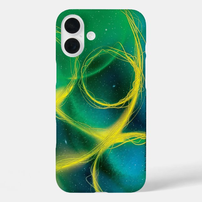 Greenish Abstract Case-Mate iPhone Case (Back)
