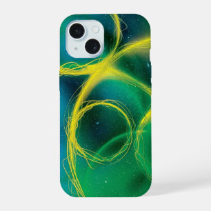 Greenish Abstract iPhone 15 Case