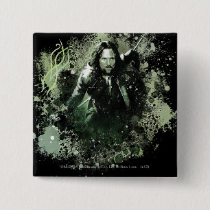 Greenish Aragorn Vector Collage 15 Cm Square Badge
