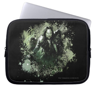 Greenish Aragorn Vector Collage Laptop Sleeve