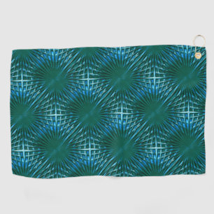 Greenish cyan grille looking inflated or puffed golf towel