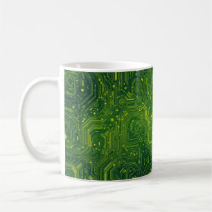 Greenish Cyber Coffee Mug
