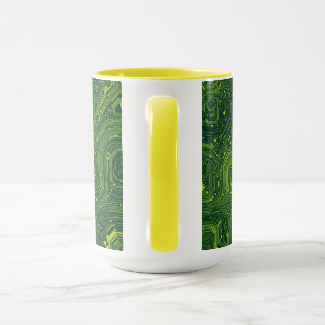 Greenish Cyber Mug (Handle)