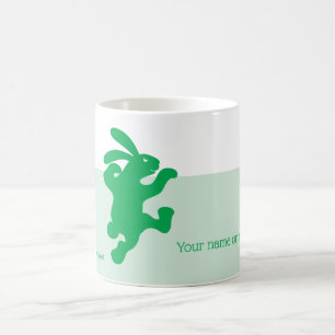 Greenish Green Rabbit Mug