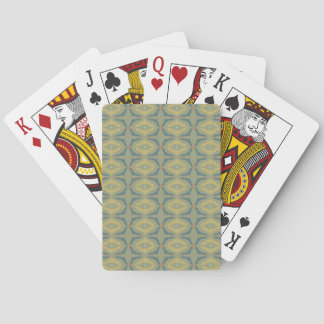 Greenish Retro Vintage Pattern Playing Cards