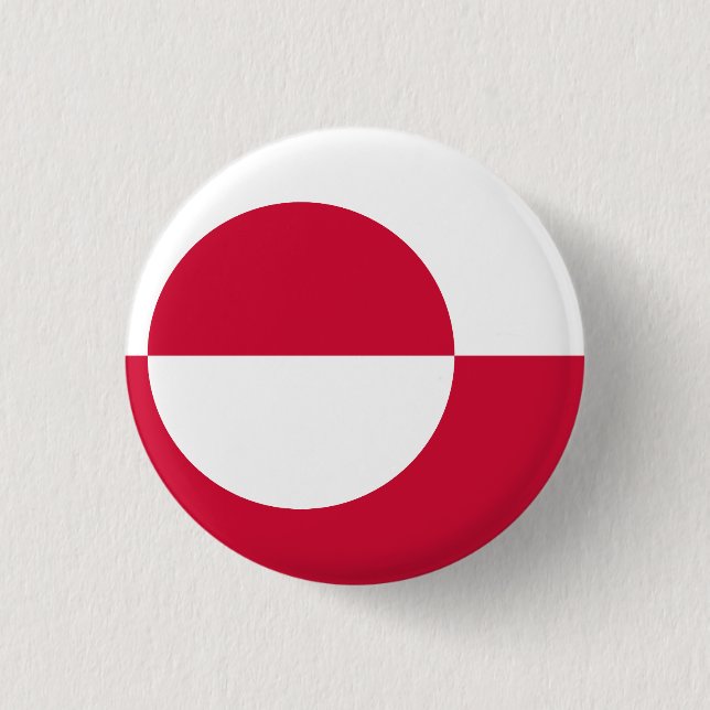 Greenland 3 Cm Round Badge (Front)