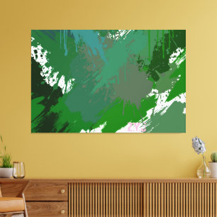 Greenland Abstract Art by ZMJ Canvas Print