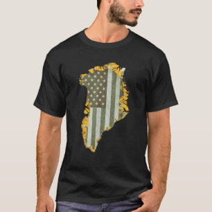 Greenland American Flag for New Territory T-Shirt