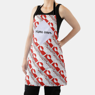 Greenland and Greenlander Flag Personalised Apron