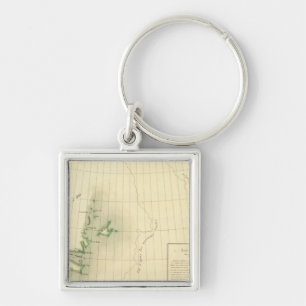 Greenland Atlas Map Key Ring