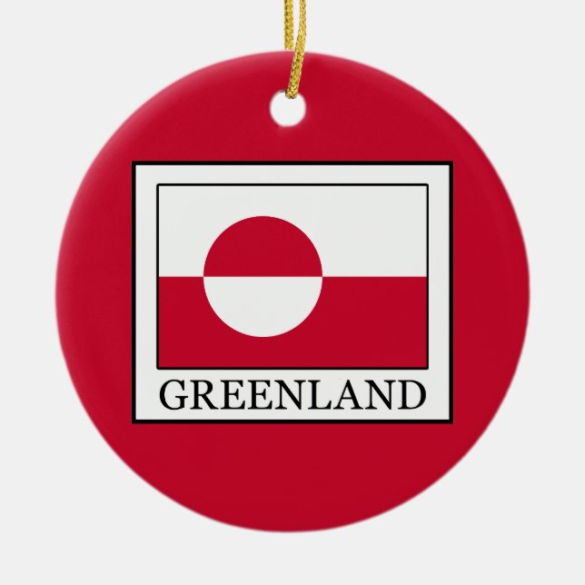 Greenland Ceramic Tree Decoration (Front)