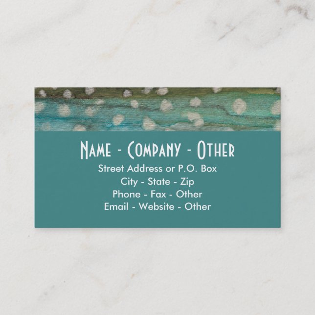 Greenland Char Business Card (Front)