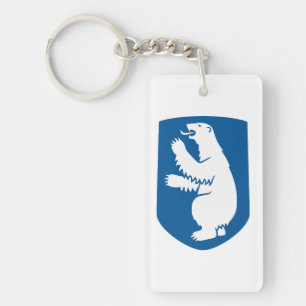 Greenland coat arms country symbol emblem flag den key ring
