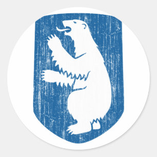 Greenland Coat Of Arms Classic Round Sticker