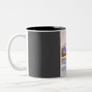 Greenland Denmark Travel  Two-Tone Coffee Mug