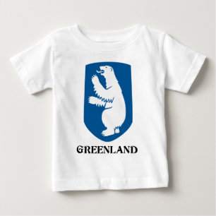 GREENLAND - emblem/symbol/coat of arms/flag Baby T-Shirt