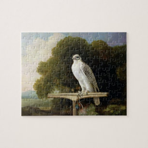 Greenland Falcon (Grey Falcon), 1780 (oil on panel Jigsaw Puzzle