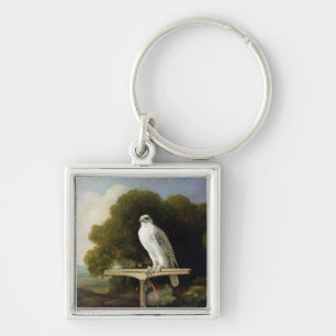 Greenland Falcon (Grey Falcon), 1780 (oil on panel Key Ring
