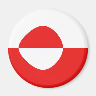 Greenland Fisheye Flag Magnet