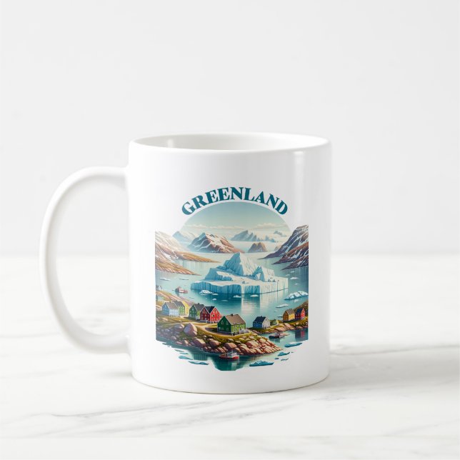 Greenland fjord coffee mug (Left)