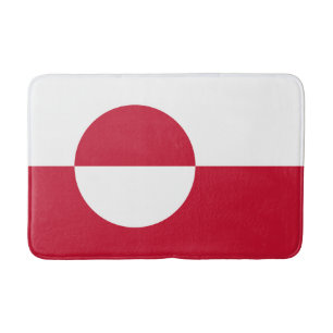 Greenland Flag Bath Mat