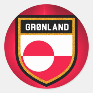 Greenland Flag Classic Round Sticker
