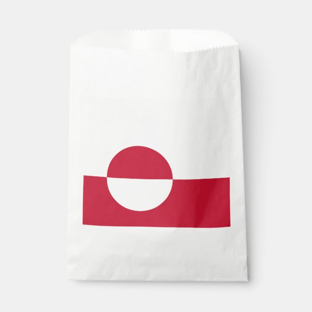 Greenland Flag Favour Bags (Front)
