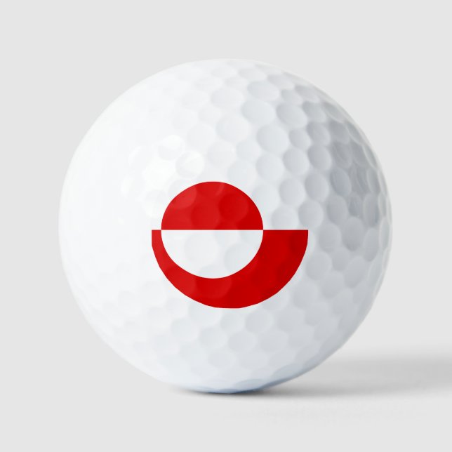 Greenland flag golf balls (Front)