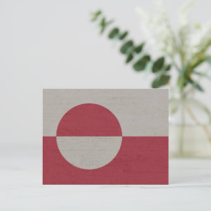 Greenland Flag Holiday Postcard
