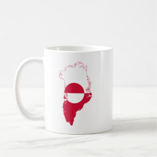 Greenland- flag in country T-Shirt Coffee Mug