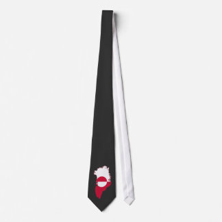 Greenland- flag in country T-Shirt Tie