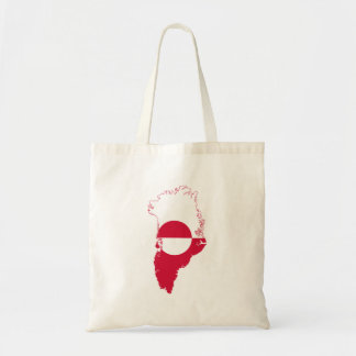 Greenland- flag in country tote bag