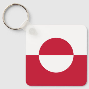 Greenland Flag Key Ring
