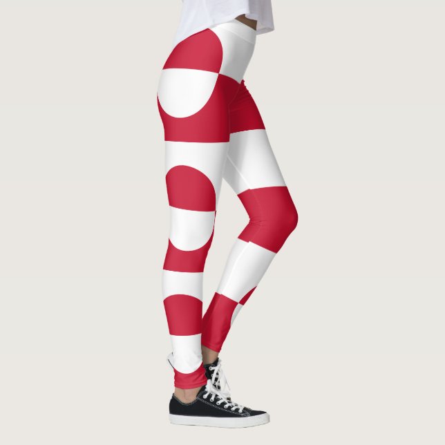 Greenland Flag Leggings (Right)