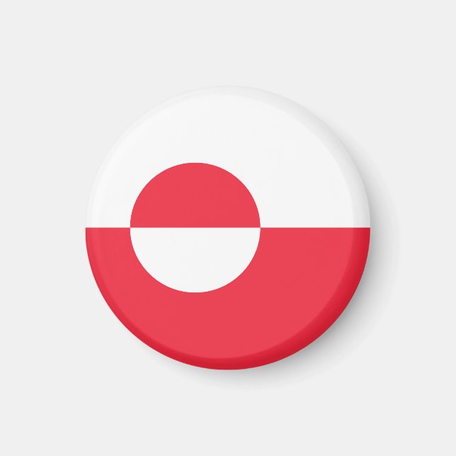 Greenland flag magnet (Front)