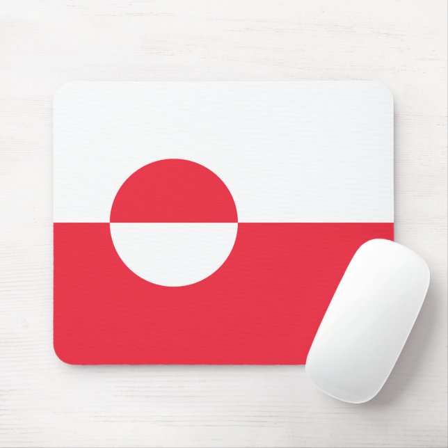 Greenland flag mouse mat (With Mouse)