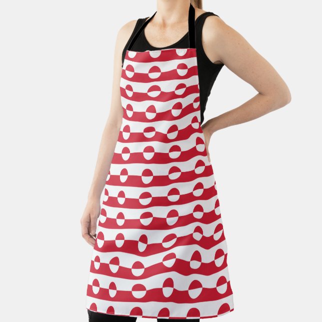 Greenland Flag pattern  Apron (Insitu)
