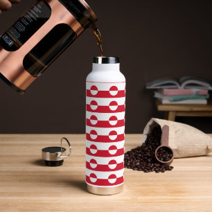 Greenland Flag pattern  Water Bottle