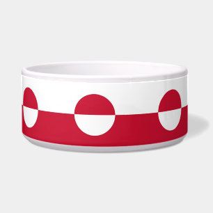 Greenland Flag Pet Bowl