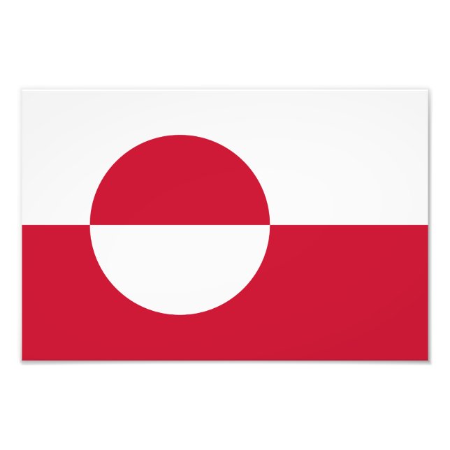 Greenland Flag Photo Print (Front)