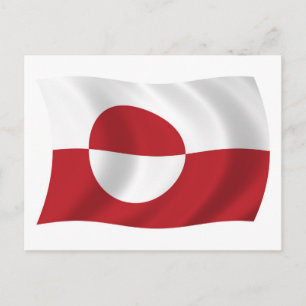 Greenland Flag Postcard