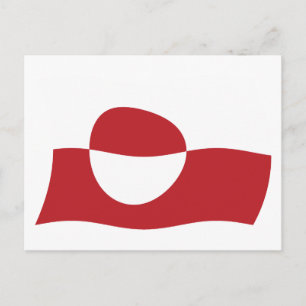 Greenland Flag Postcard