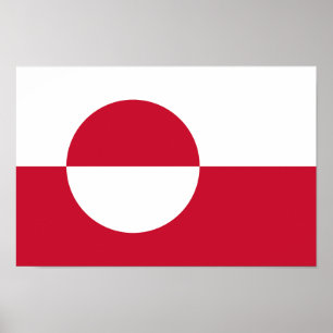 Greenland Flag Poster