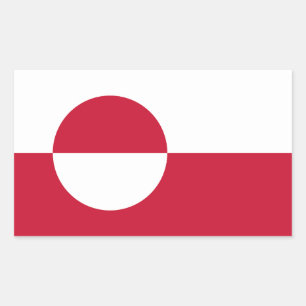 Greenland Flag Rectangular Sticker