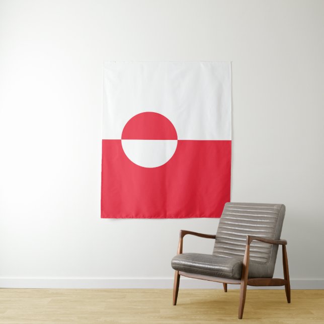 Greenland flag tapestry (In Situ)