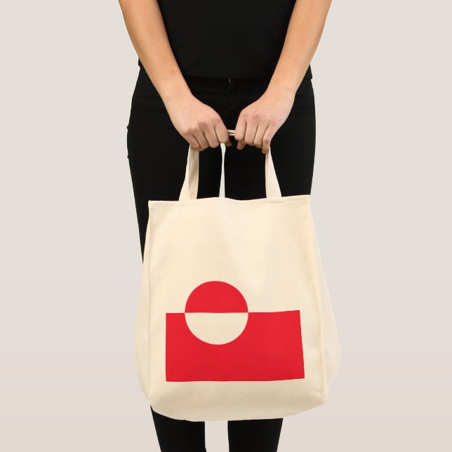 Greenland flag tote bag (Front (Product))