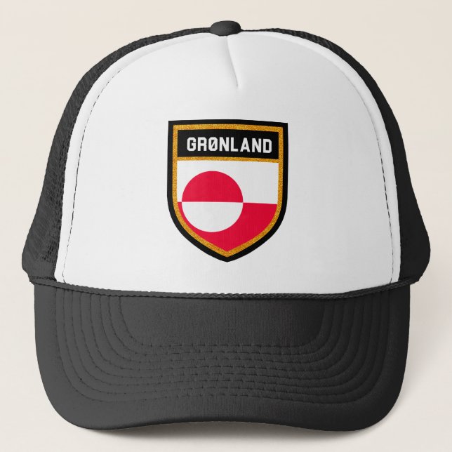 Greenland Flag Trucker Hat (Front)